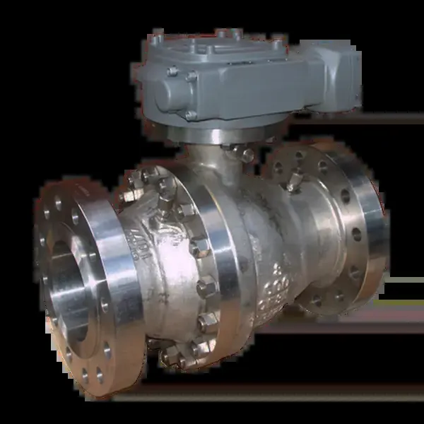 Two-piece trunnion mounted ball valve product example